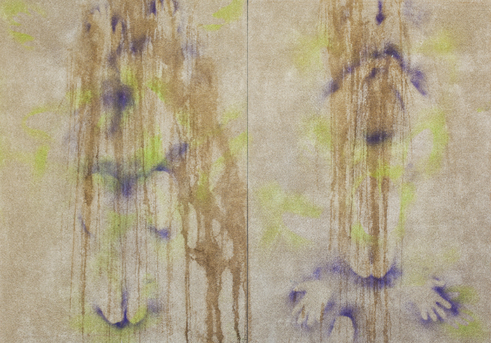 coffee, spray on carpet 120X140each