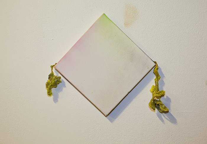spray,paint residue on canvas,20X20